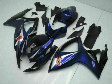 Wholesale 2006-2007 Suzuki GSXR 600/750 Motorcycle Fairings - Glossy Black Blue Canada