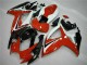 2006-2007 Suzuki GSXR 600/750 Motorcycle Fairings - White Red Glossy Black Stripe Canada