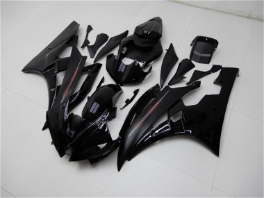 Wholesale 2006-2007 Yamaha YZF R6 Motorcycle Fairing Kits - Glossy Black Matte Black Canada