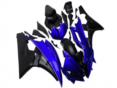 Wholesale 2006-2007 Yamaha YZF R6 Motorcycle Fairing - Blue Matte Black Canada