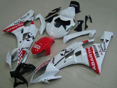 Wholesale 2006-2007 Yamaha YZF R6 Motorcycle Fairings - White Red Motul Michelin Abarth Canada