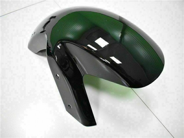2006-2008 Kawasaki EX650 Motorcycle Fairings - Glossy Black Red Flame Canada
