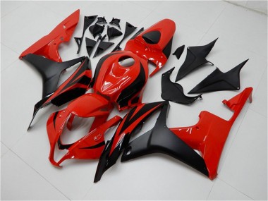 Wholesale 2007-2008 Honda CBR600RR Bike Fairings - Red Matte Black Canada