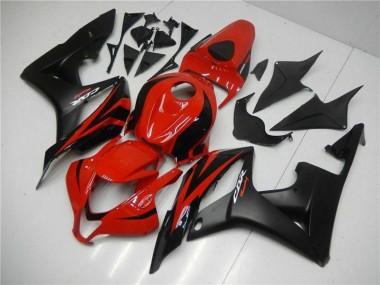 Wholesale 2007-2008 Honda CBR600RR Motorcycle Fairings - Red Matte Black with Decals Canada