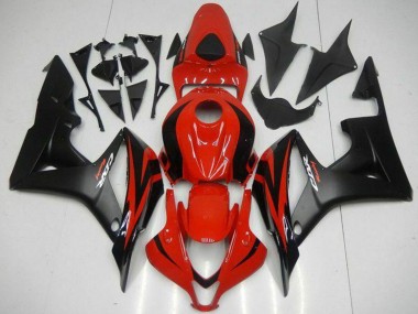 Wholesale 2007-2008 Honda CBR600RR Motorcycle Fairings - Red Matte Black with Decals Canada