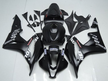 Wholesale 2007-2008 Honda CBR600RR Motorcycle Fairing Kits - Matte Black White Repsol Canada