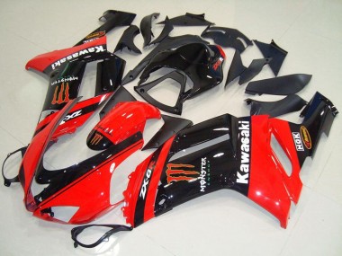 Wholesale 2007-2008 Kawasaki ZX6R Motorcycle Fairings - Monster In Red Canada