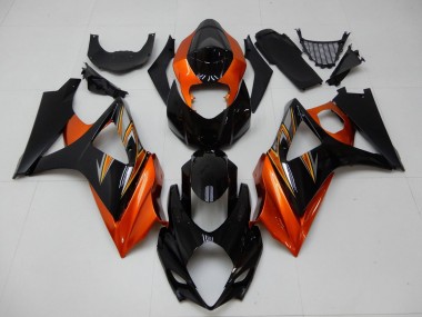Wholesale 2007-2008 Suzuki GSXR 1000 Motorcycle Fairing - Orange Black Canada