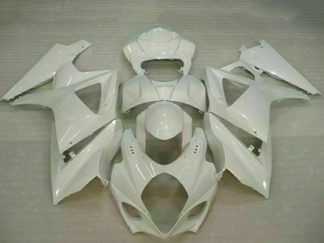 2007-2008 Suzuki GSXR 1000 Motorcycle Fairings - White Canada