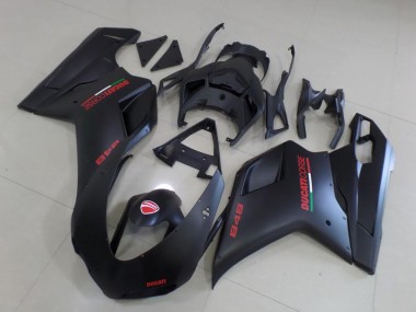 Wholesale 2007-2014 Ducati 848 Motorcycle Fairings - Matte Black Red Canada