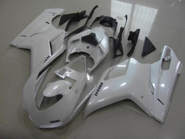 Wholesale 2007-2014 Ducati 1198 Motorcycle Fairings - Glossy White Canada
