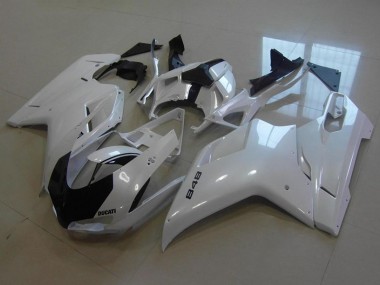 Wholesale 2007-2014 Ducati 848 Motorcycle Fairings - Glossy White Canada