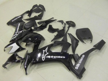 Wholesale 2008-2010 Kawasaki ZX10R Motorcycle Fairings - Glossy Black Silkolene Star Canada