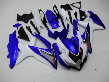 Wholesale 2008-2010 Suzuki GSXR 600/750 Motorcycle Fairings - White Blue Black Red Line Canada