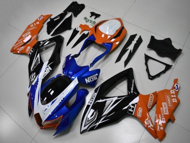 Wholesale 2008-2010 Suzuki GSXR 600/750 Motorcycle Fairings - Orange Blue White Glossy Black Canada