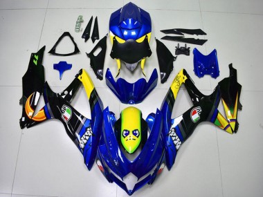 Wholesale 2008-2010 Suzuki GSXR 600/750 Motorcycle Fairings - Blue Yellow Shark Canada