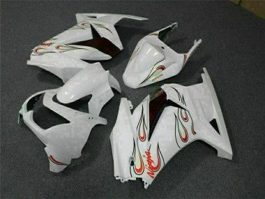 Wholesale 2008-2012 Kawasaki EX250 Motorcycle Fairings - White Red Canada