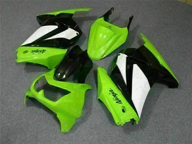 Wholesale 2008-2012 Kawasaki EX250 Motorcycle Fairings - Green White Black Canada