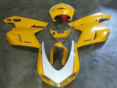 Wholesale 2008-2012 Kawasaki EX250 Motorcycle Fairings - White Yellow Canada
