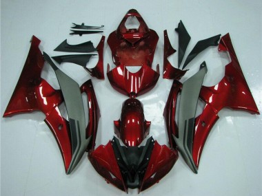 Wholesale 2008-2016 Yamaha YZF R6 Motorcycle Fairings - Red Grey Canada