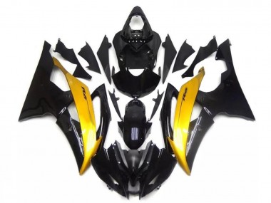 Wholesale 2008-2016 Yamaha YZF R6 Motorcycle Fairing - Gold Glossy Black Canada