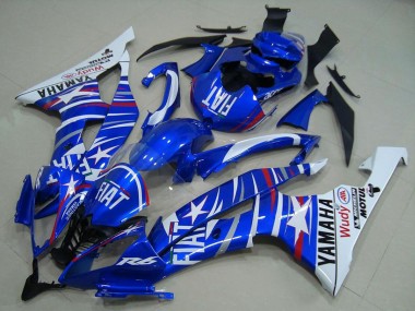 Wholesale 2008-2016 Yamaha YZF R6 Motorcycle Fairings - White Blue Fiat Motul Michelin Canada