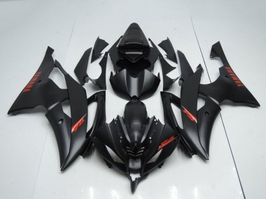 Wholesale 2008-2016 Yamaha YZF R6 Motorcycle Fairings - Matte Black Red Decals Canada