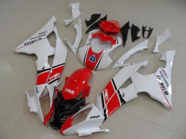 Wholesale 2008-2016 Yamaha YZF R6 Motorcycle Fairings - White Red Black Stripe OEM Style Canada