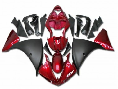 Wholesale 2009-2011 Yamaha YZF R1 Motorcycle Fairings - Red Matte Black Canada