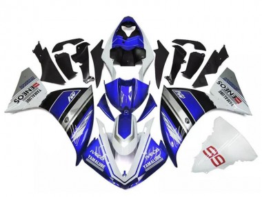Wholesale 2009-2011 Yamaha YZF R1 Motorcycle Fairings - White Blue Black Yamalube ENEOS M1 Canada