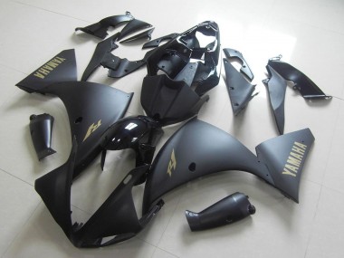 Wholesale 2009-2011 Yamaha YZF R1 Motorcycle Fairings - Glossy Black Matte Black Gold Decals Canada
