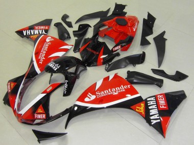 Wholesale 2009-2011 Yamaha YZF R1 Motorcycle Fairings - Red Black White Santander Fimer Canada