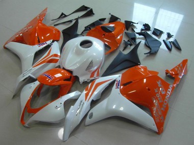 Wholesale 2009-2012 Honda CBR600RR Motorcycle Fairings - White Orange HRC Canada