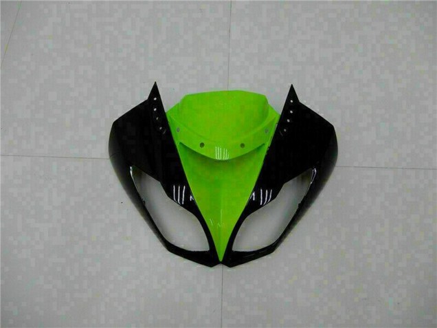2009-2012 Kawasaki ZX6R Motorcycle Fairings - Glossy Black Green Canada