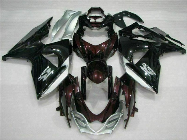 2009-2016 Suzuki GSXR 1000 Motorcycle Fairings - Glossy Black Silver White Canada