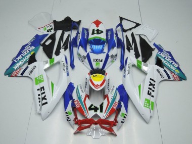 Wholesale 2009-2016 Suzuki GSXR 1000 Motorcycle Fairings - White Blue Red Yellow Green Fixi 41 Canada