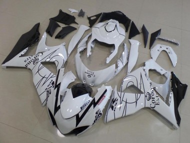 Wholesale 2009-2016 Suzuki GSXR 1000 Motorcycle Fairings - White Black Corona Racing Canada