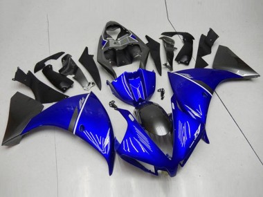 Wholesale 2012-2014 Yamaha YZF R1 Motorcycle Fairings - Blue White Glossy Black Canada