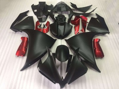 Wholesale 2012-2014 Yamaha YZF R1 Motorcycle Fairings - Matte Black Glossy Red Canada