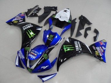 Wholesale 2012-2014 Yamaha YZF R1 Motorcycle Fairings - White Blue Glossy Black Green Graves Yamalube Monster Canada