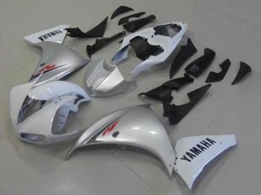 Wholesale 2012-2014 Yamaha YZF R1 Motorcycle Fairings - White Silver Canada