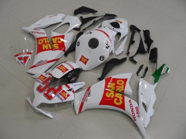 Wholesale 2012-2016 Honda CBR1000RR Motorcycle Fairing - White Red Yellow San Carlo Canada