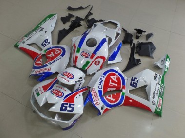 Wholesale 2013-2023 Honda CBR600RR Motorcycle Fairings - White Red Blue Pata 65 Canada