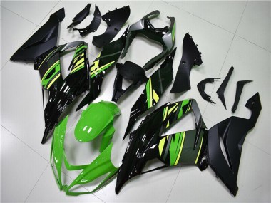 Wholesale 2013-2018 Kawasaki ZX6R Motorcycle Fairings - Green Yellow Glossy Black Matte Black Canada