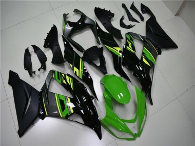 Wholesale 2013-2018 Kawasaki ZX6R Motorcycle Fairings - Green Yellow Glossy Black Matte Black Canada