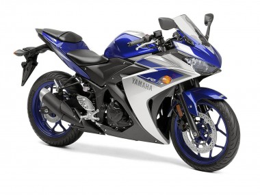 Wholesale 2015-2018 Yamaha YZF R3 Motorcycle Fairings - Silver Blue Black Canada