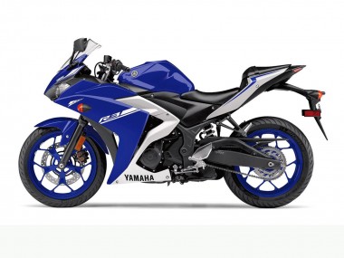 Wholesale 2015-2018 Yamaha YZF R3 Motorcycle Fairings - Blue White Canada