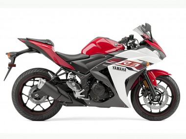 Wholesale 2015-2018 Yamaha YZF R3 Motorcycle Fairing - White Red Black Canada