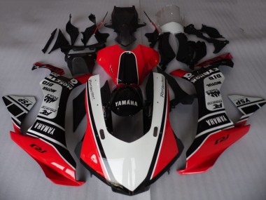 Wholesale 2015-2019 Yamaha YZF R1 Motorcycle Fairings - White Red Black Motul YSP Canada
