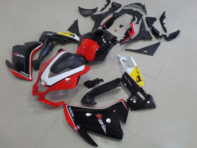 2012-2018 Aprilia RS4 50 125 Motorcycle Fairing - White Red Yellow Glossy Black Canada